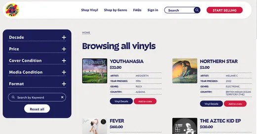 Vinyll Browse Vinyl