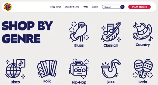 Vinyll Shop by Genre